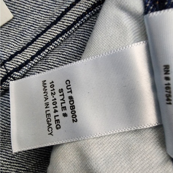 Daily Blue Manya Legacy‎ Wash Straight Leg Denim Jeans NEW 1012-1014 AG Denim - Picture 9 of 16